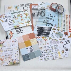 Cocoa Daisy June Koi Pond Stationary Memory Keeping Planning Kit *Used 15+ pcs